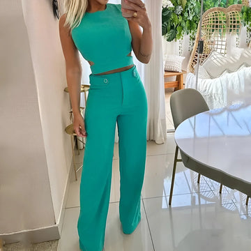 Lena - Schickes Cropped Oberteil Set