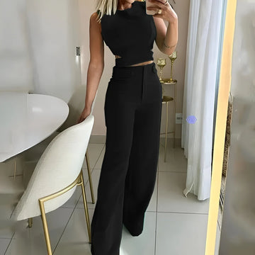Lena - Schickes Cropped Oberteil Set